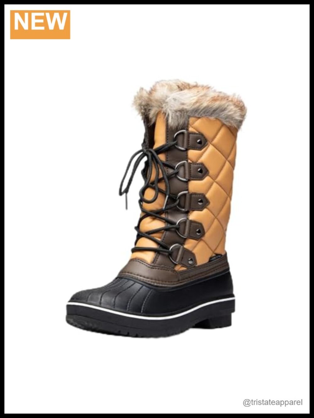 Women's Winter Snow Boots Waterproof Insulated Lace-Up Ankle
